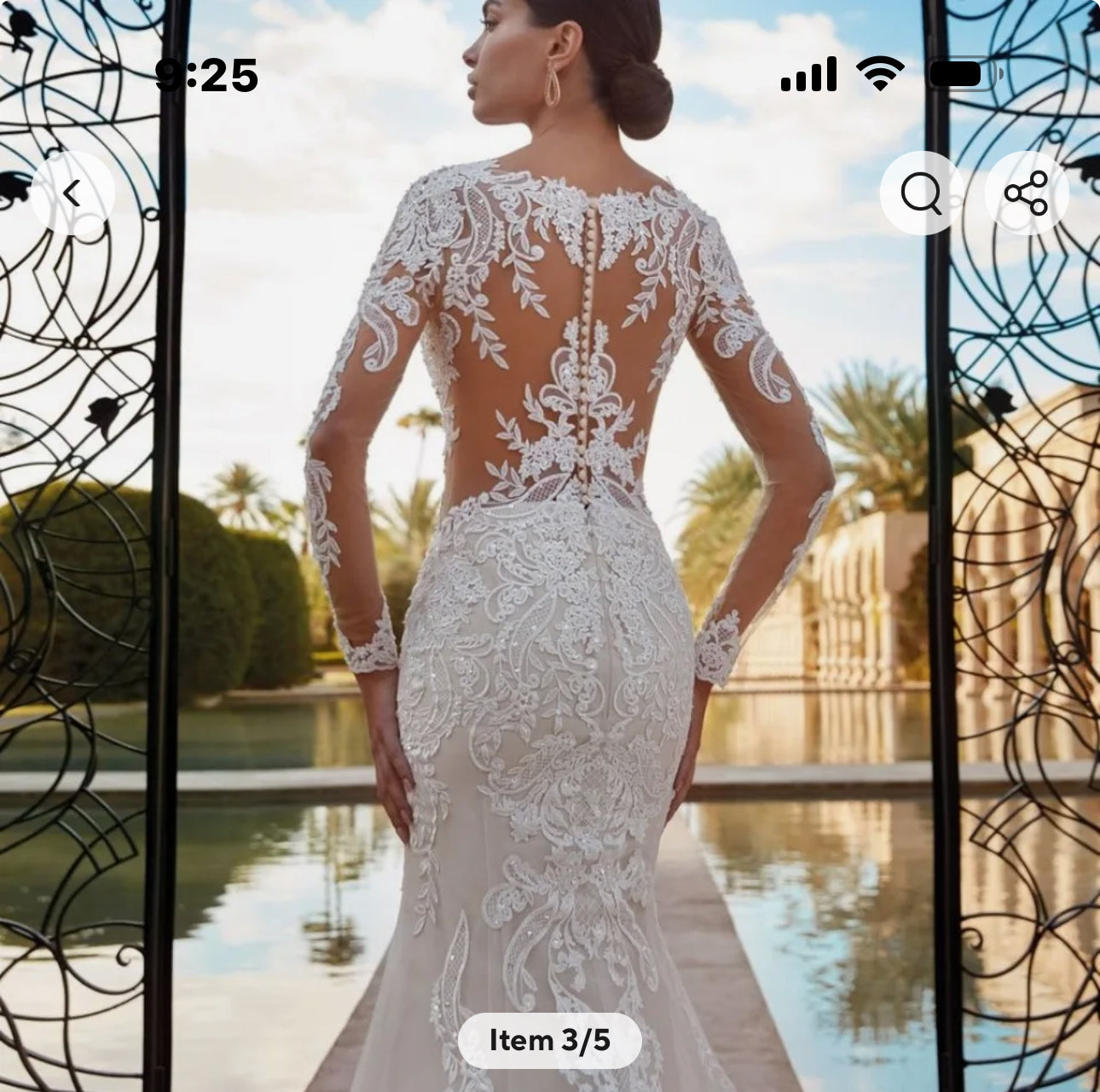 Be a Boho Beauty on Your Big Day with Our Long Sleeve Mermaid Wedding Gown