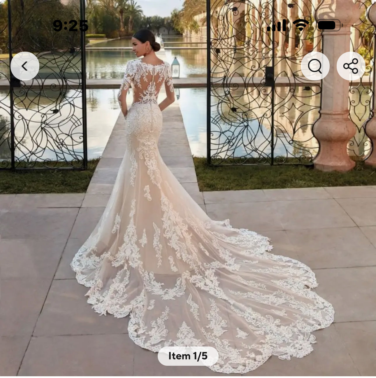 Be a Boho Beauty on Your Big Day with Our Long Sleeve Mermaid Wedding Gown