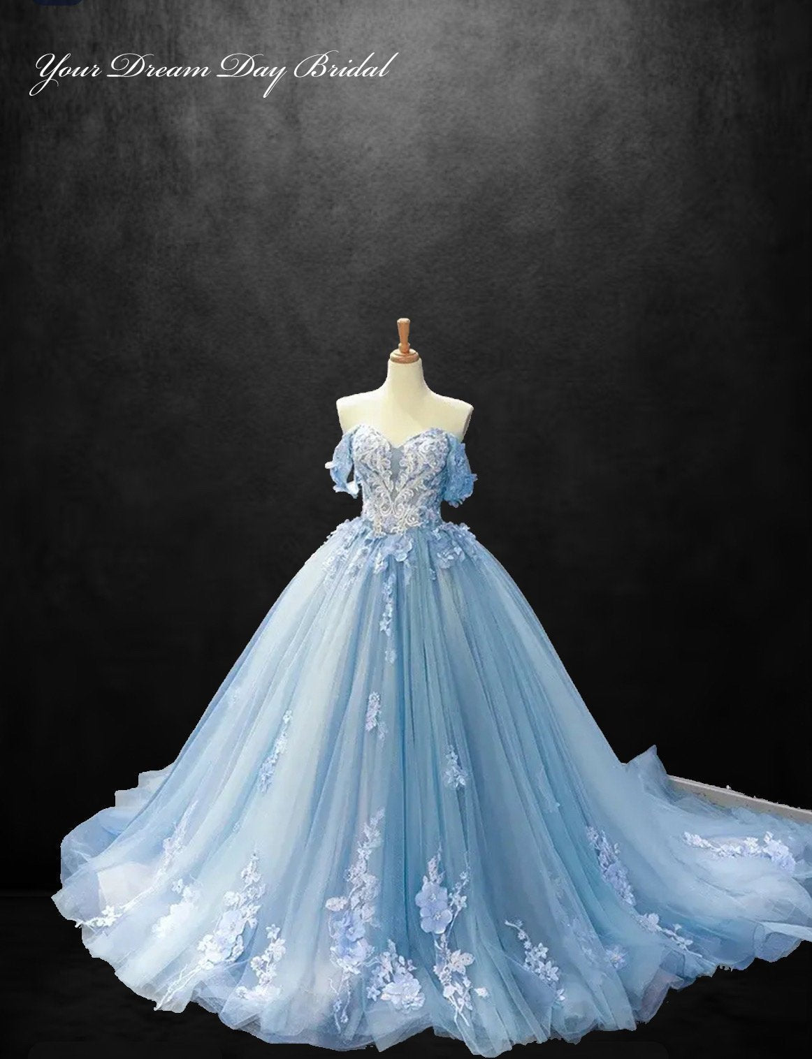 Be the Belle of the Ball with our Off the Shoulder Sweetheart Neckline Quinceanera Gown! - Your Dream Day Bridal