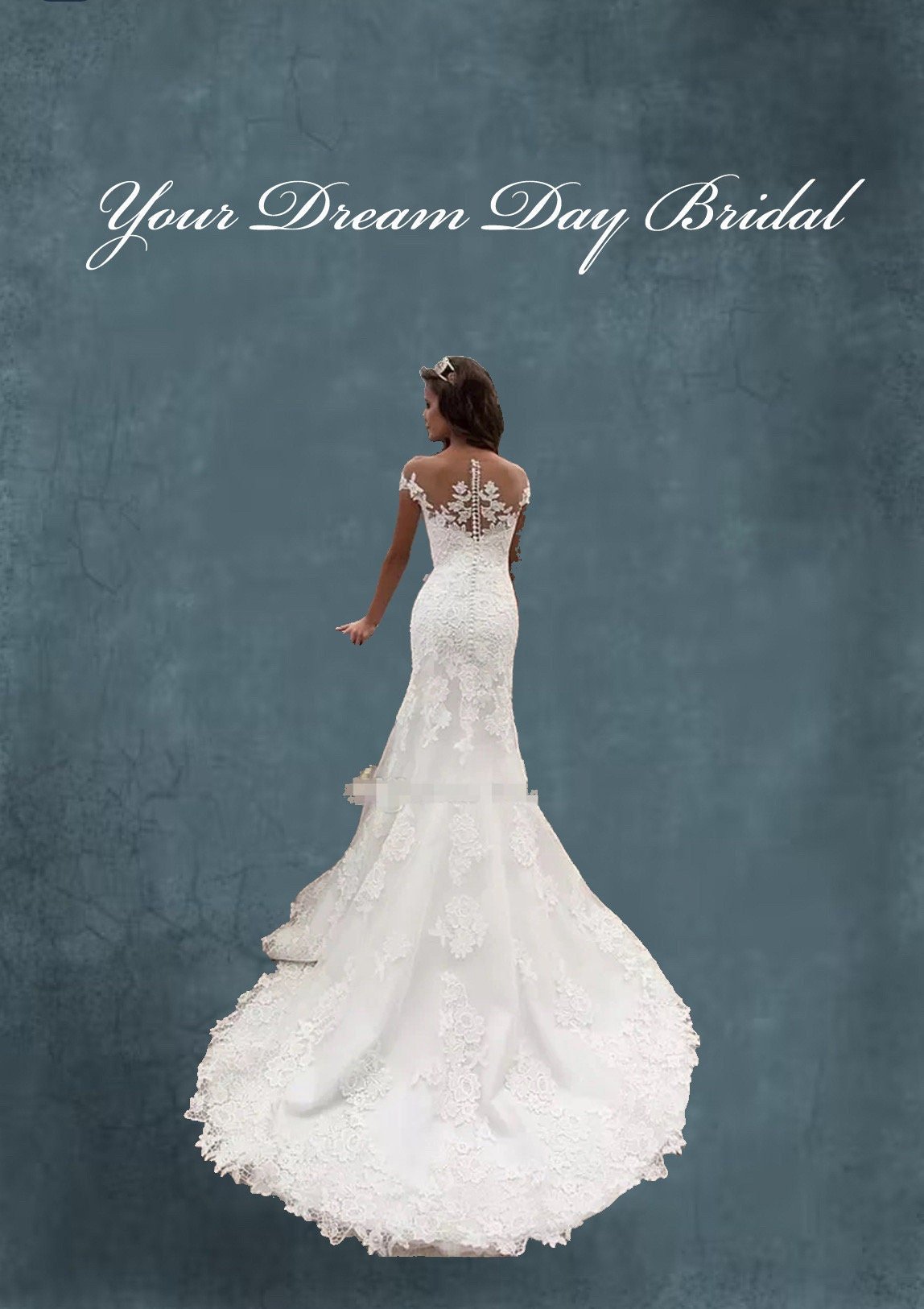 Cap Sleeve Illusion Mermaid Wedding Gown - Your Dream Day Bridal