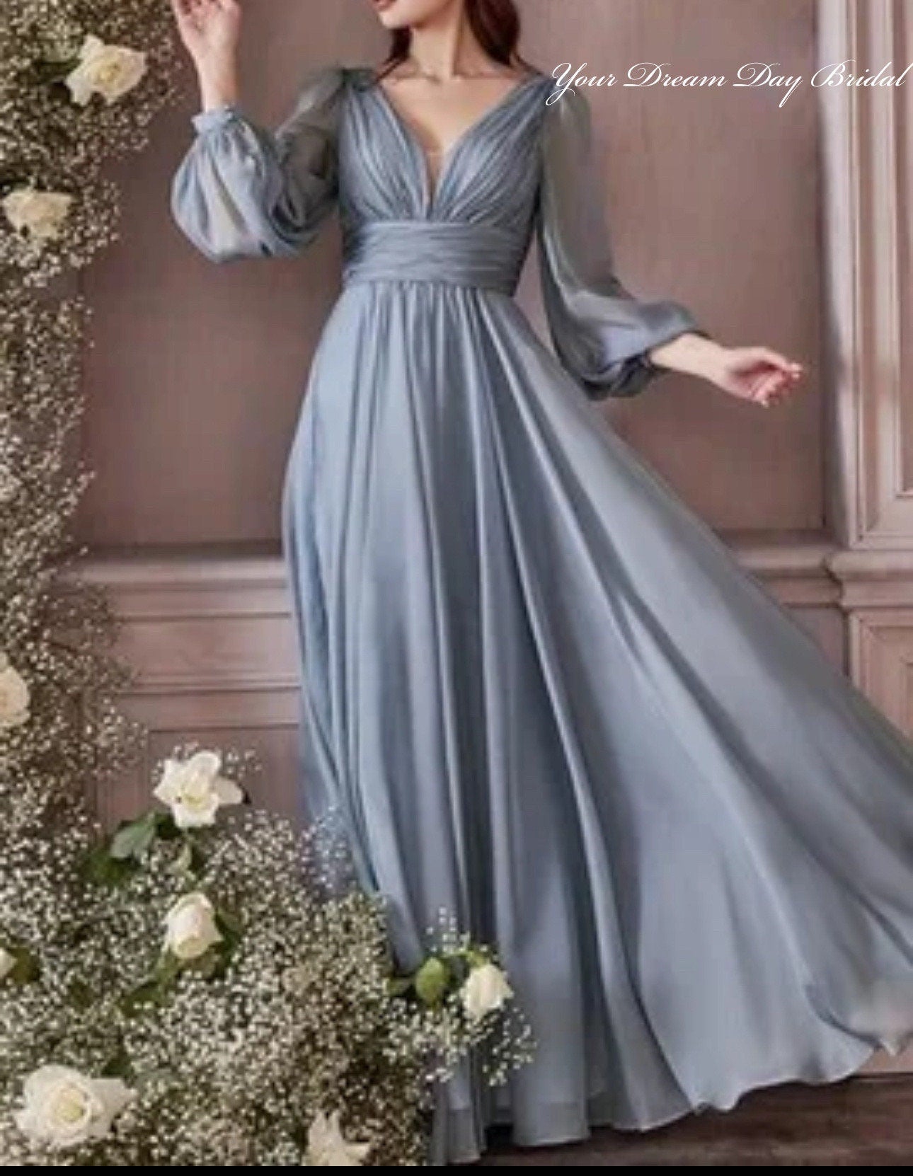 Elegant Chiffon A - Line Mother of the Bride Gown - Your Dream Day Bridal