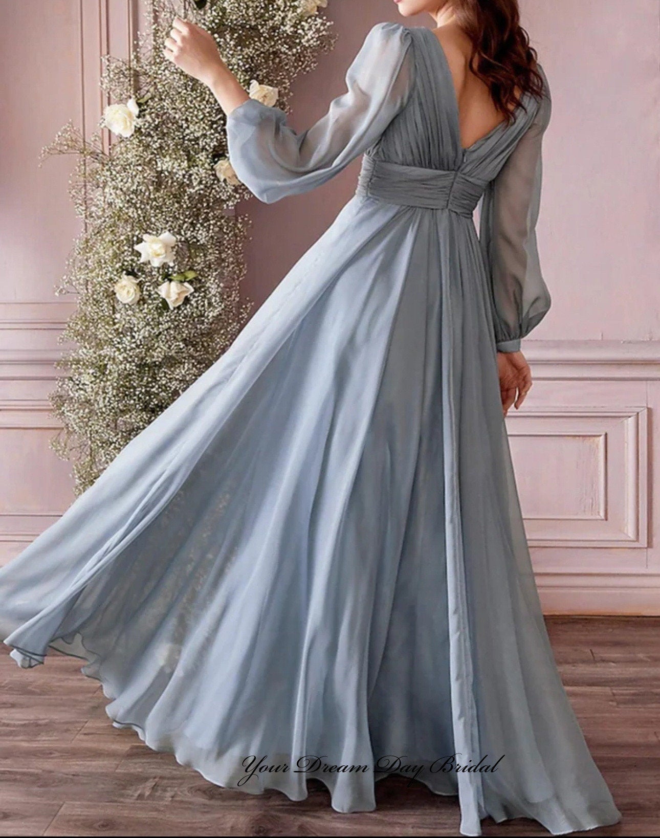 Elegant Chiffon A - Line Mother of the Bride Gown - Your Dream Day Bridal