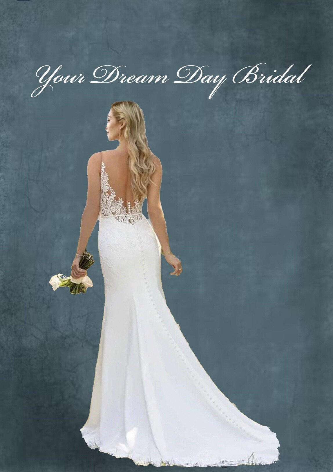 Exquisite Satin Sleeveless Mermaid Bridal Dress - Your Dream Day Bridal