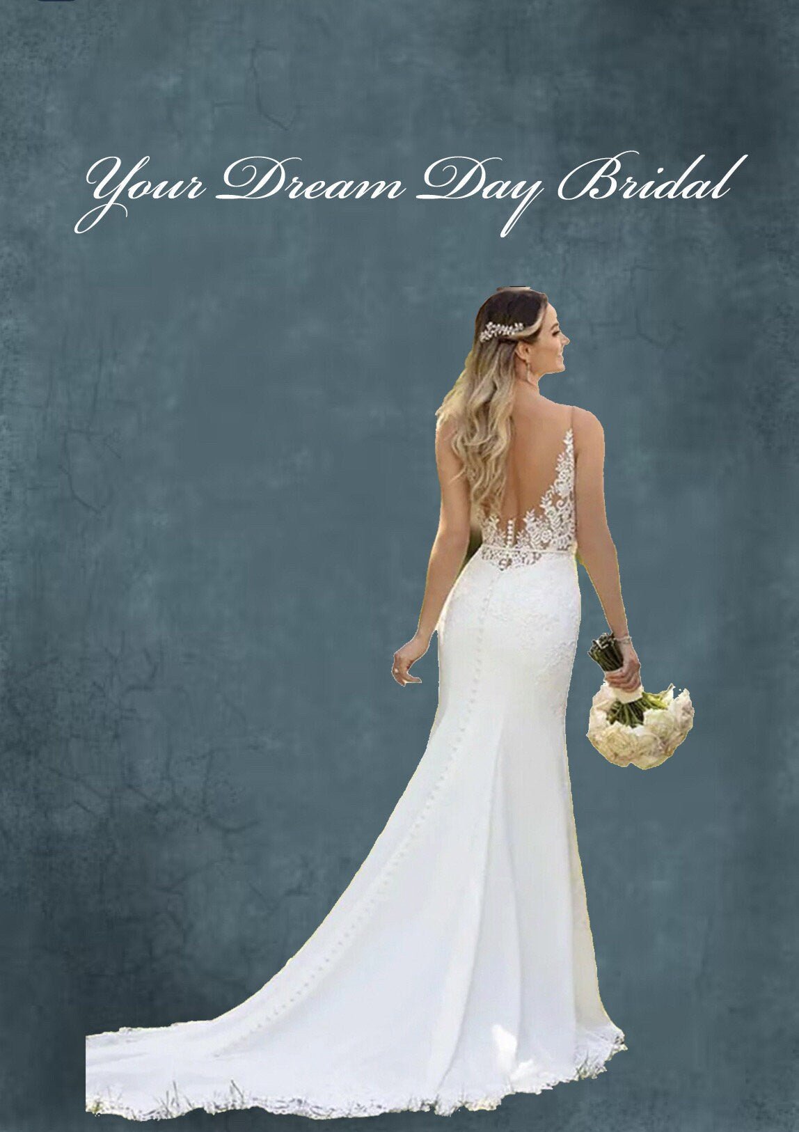 Exquisite Satin Sleeveless Mermaid Bridal Dress - Your Dream Day Bridal