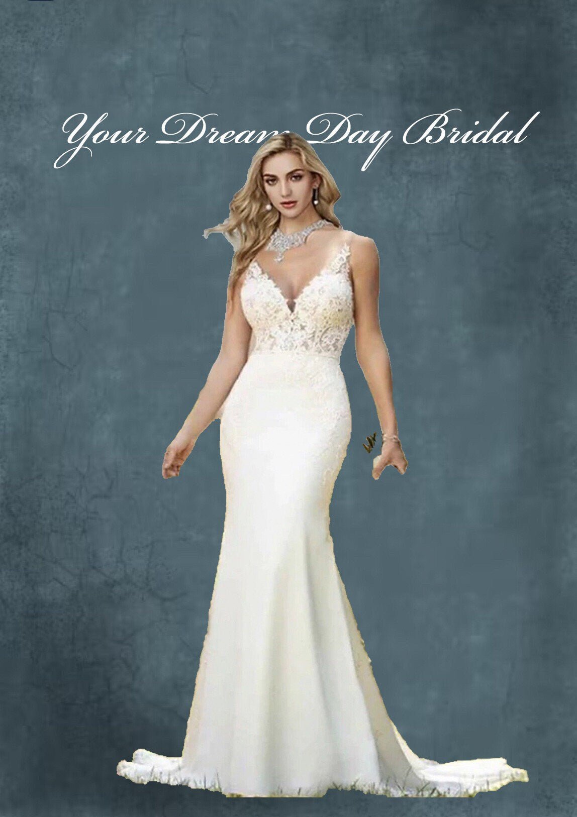 Exquisite Satin Sleeveless Mermaid Bridal Dress - Your Dream Day Bridal