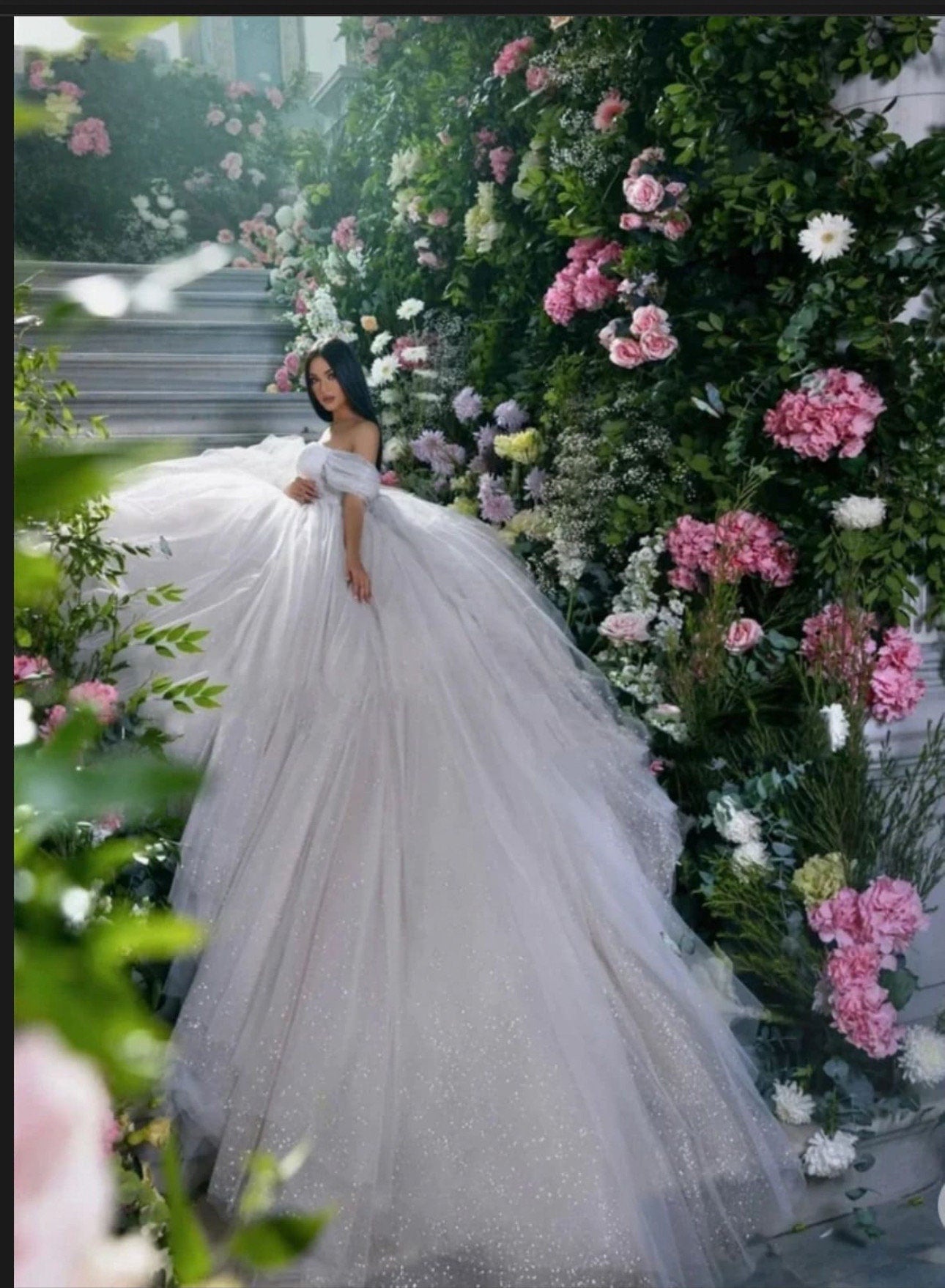 Exquisite Sweetheart Glitter & Tulle Wedding Ball Gown with Court Length Train - Please read details - Your Dream Day Bridal