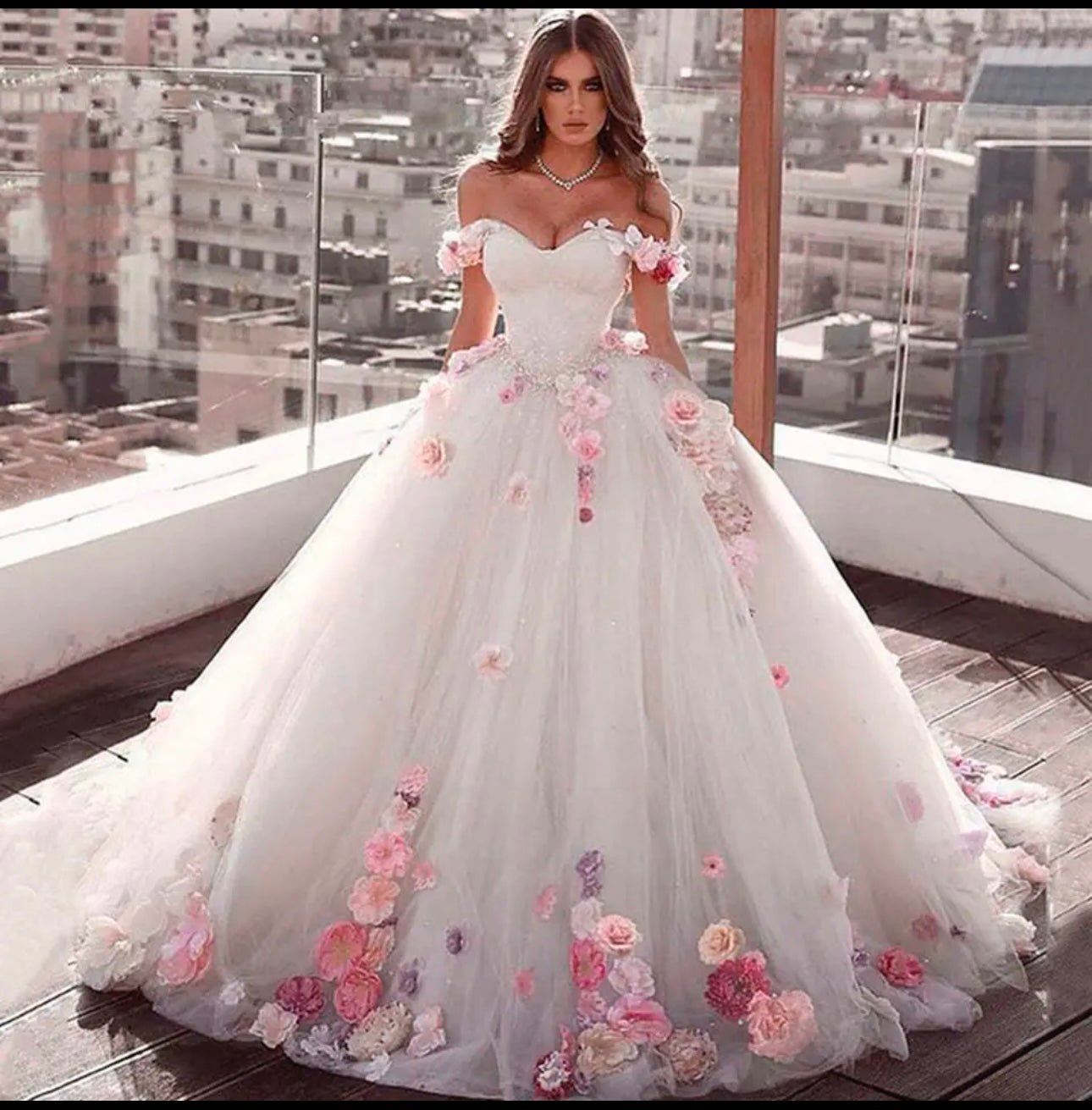 Gorgeous Flower Ball Gown - Your Dream Day Bridal