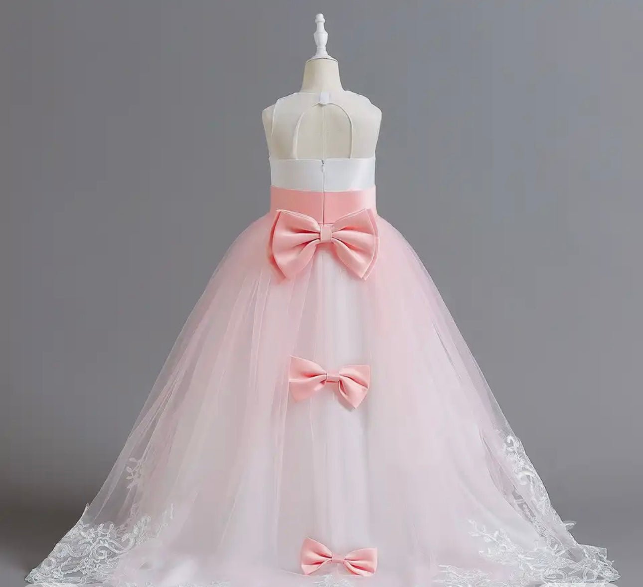 Gorgeous Flower Girl Dress with Train - Your Dream Day Bridal