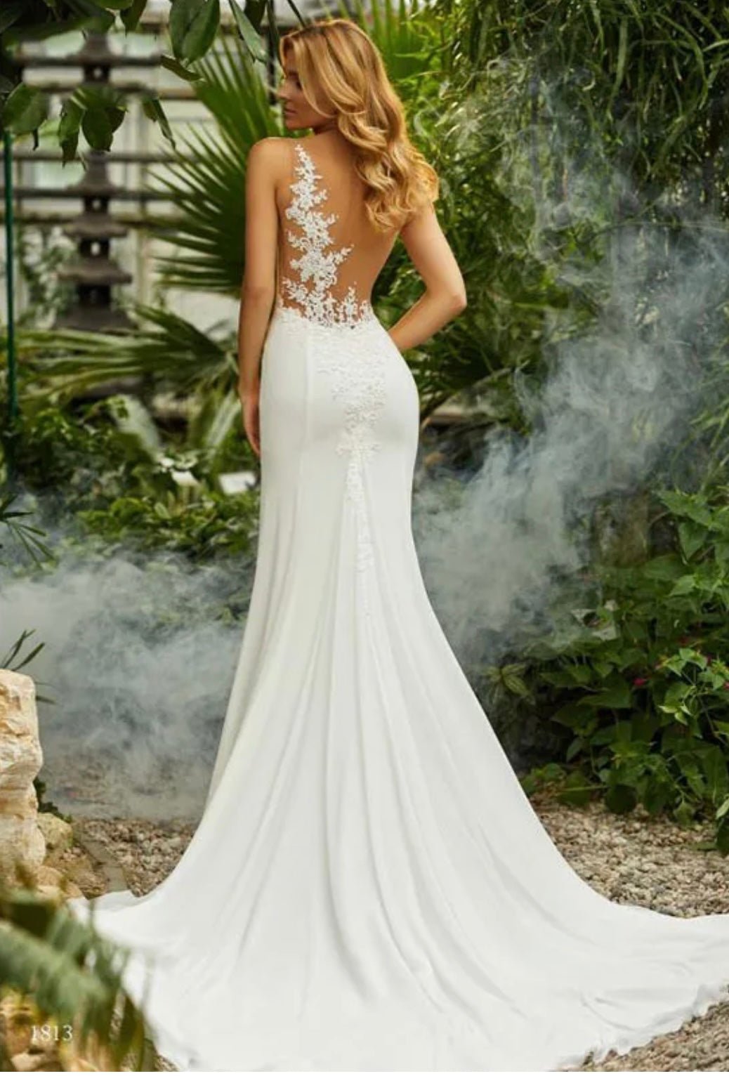 Gorgeous Lace One Shoulder Mermaid Wedding Gown - Your Dream Day Bridal