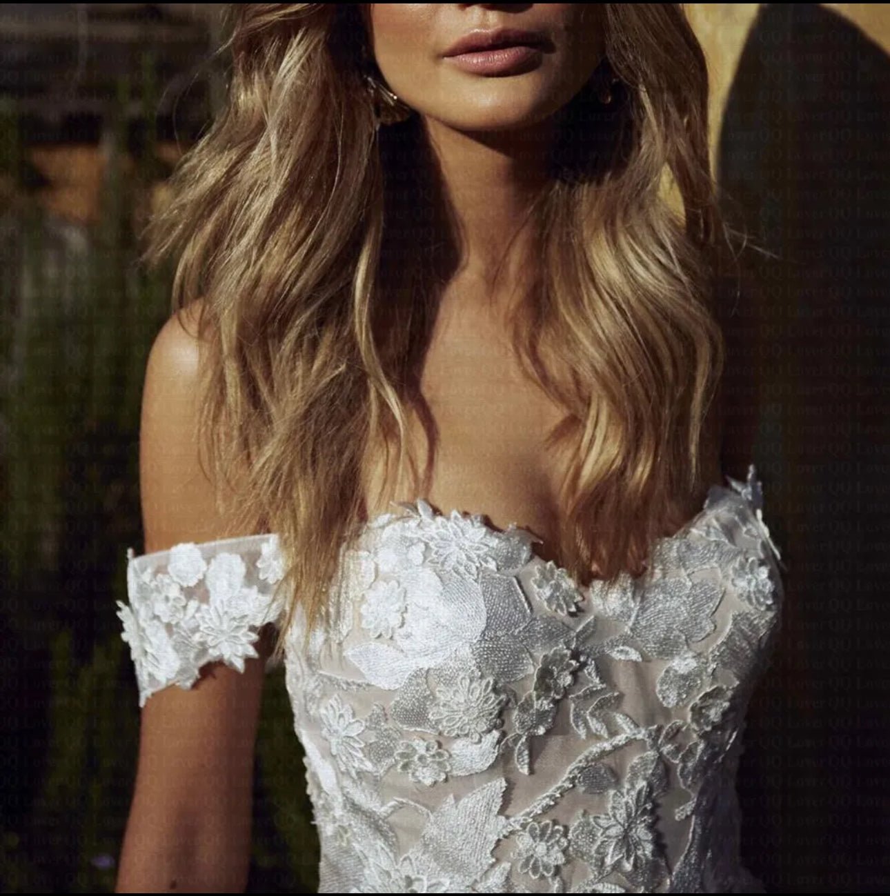 Look Stunning on Your Special Day with Our Off Shoulder Boho Lace A - Line Wedding Gown - Your Dream Day Bridal