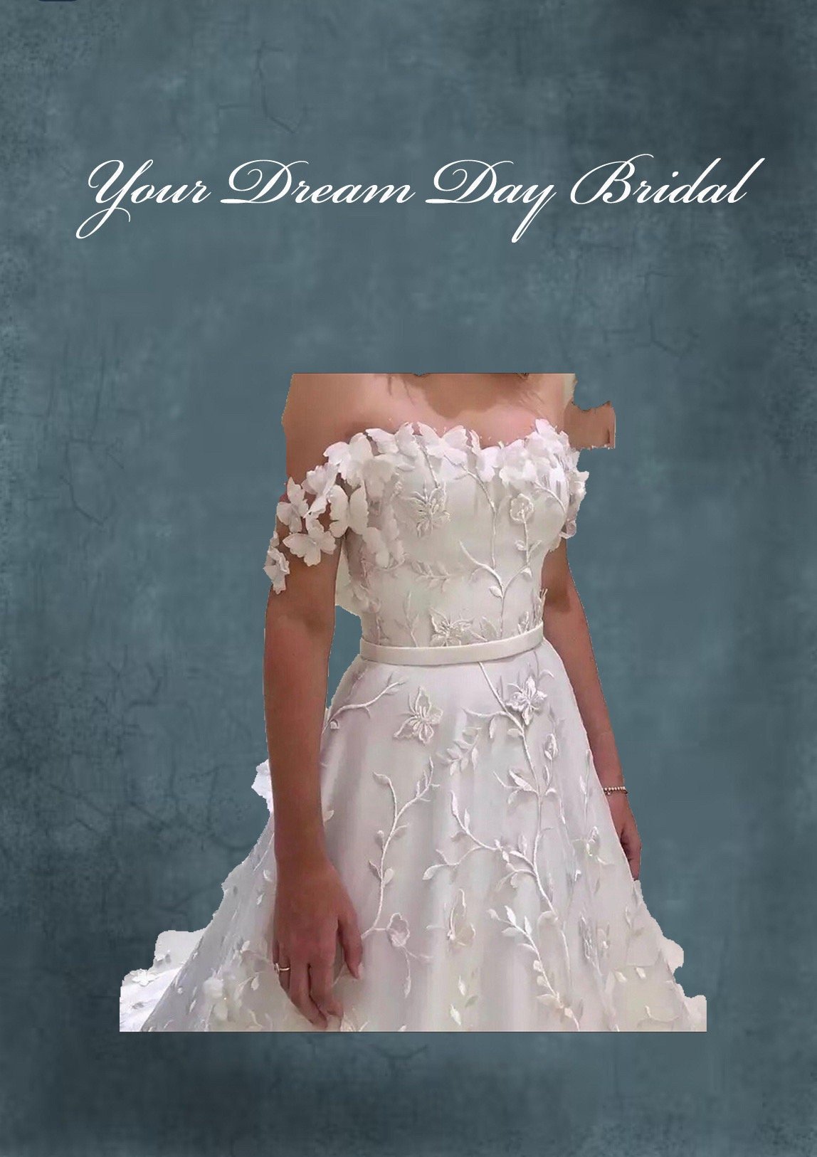 Off the Shoulder A - Line Wedding Gown - Your Dream Day Bridal