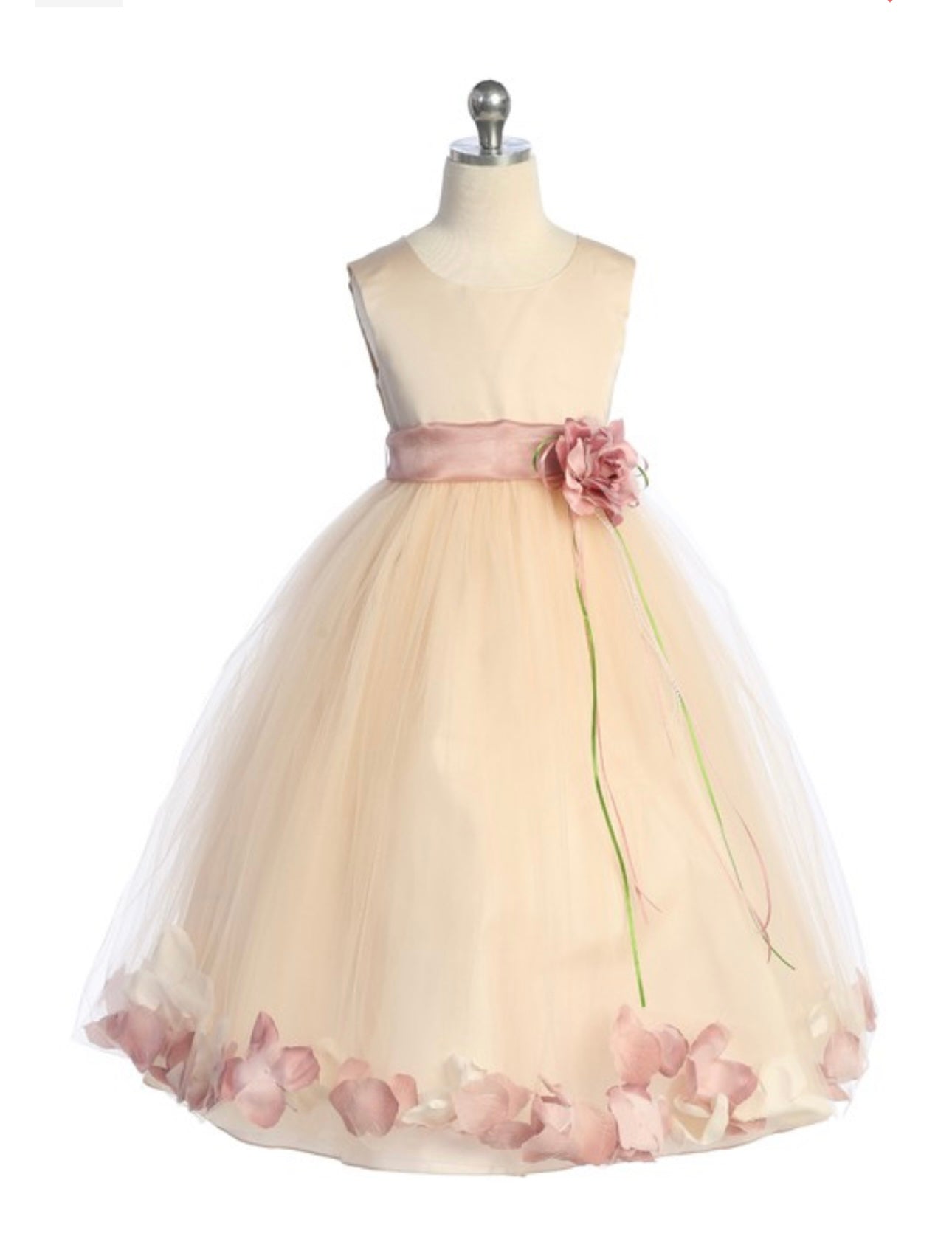 Rose Pedal Flower Girl Dress - Your Dream Day Bridal