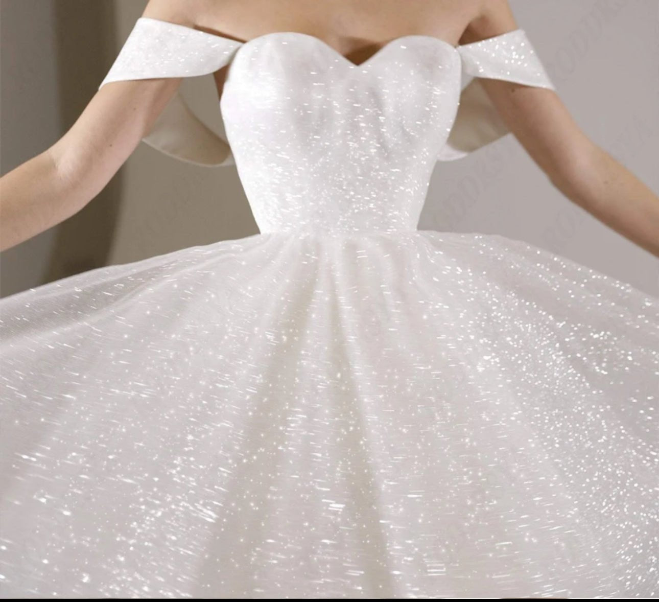 Sparkle on Your Special Day with our Sparkling Tulle Mini Wedding/Elopement Dress! - Your Dream Day Bridal